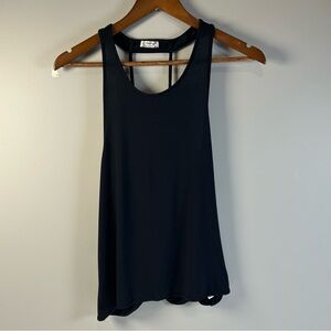 Intimately Free People Slinky Black Open Back Tank Top Women's Size Small